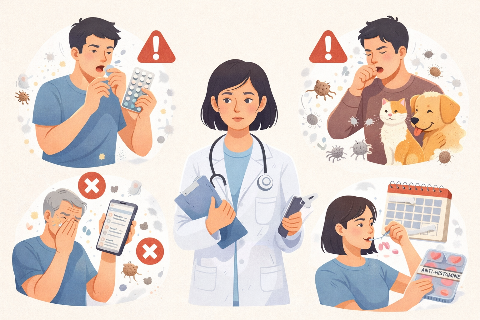 Какие ошибки чаще всего совершают пациенты при лечении аллергии 